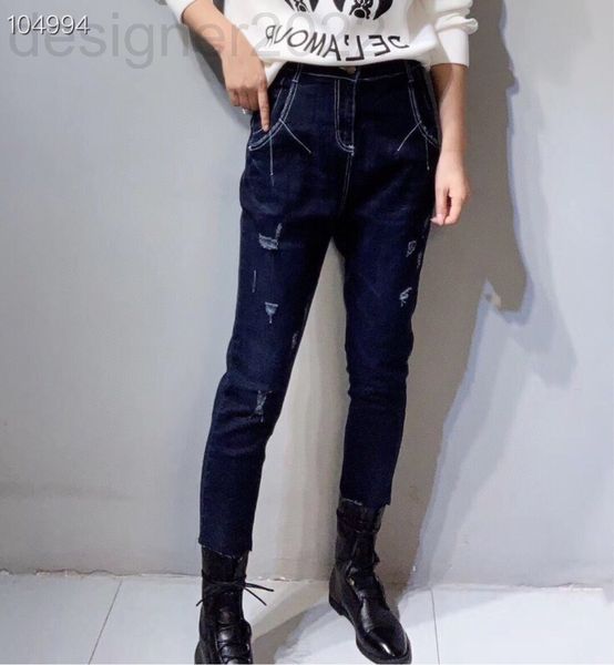 

women's jeans designer european jeans 20 autumn women's dress foreign style personality harlan nine point with elastic hxhq, Blue