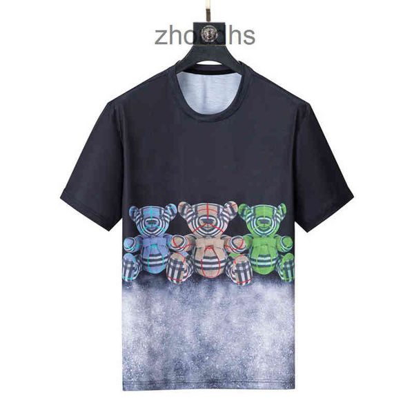 

brand 2023 designer brand luxury mens t shirts 100% cotton short sleeves t-shirts lovely bear embroidery summer casual comfort men's cl, White;black