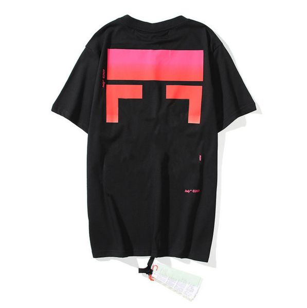 

classic fashion brand mens t shirts loose offs cotton men women t-shirt designers short sleeve letter oil paint tees black white shirt eur, White;black
