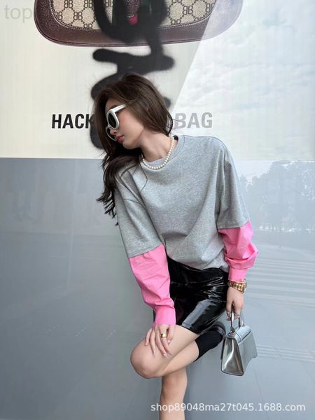 

women's t-shirt designer chaopai 22ss early spring new college leisure vacation two piece loose t-shirt nlqw, White