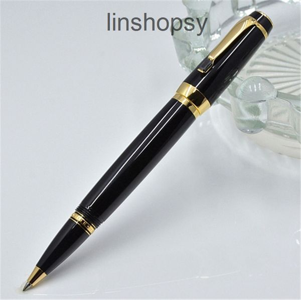 

bright black resin roller ball pen with gem school office stationery supplies fashion write pens ( no box ), Blue;orange