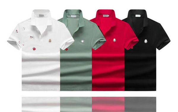 

2022 mens designer polos brand small horse crocodile embroidery clothing men fabric letter polo t-shirt o collar casual tee shirt m-3xl#45, White;black