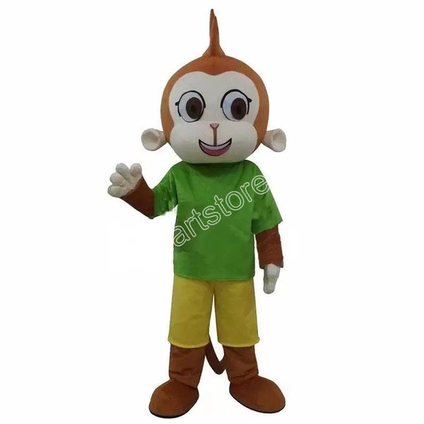 Alta Qualidade Monkey Mascot Traje Fase Desempenho Dos Desenhos Animados Performance Outfit Desempenho Halloween Party Dress