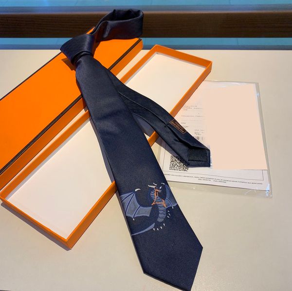 

men new tie designer ties dinosaur pattern accessories novel fashion personality 100% twill silk brand necktie with box 224024rl, Blue;purple