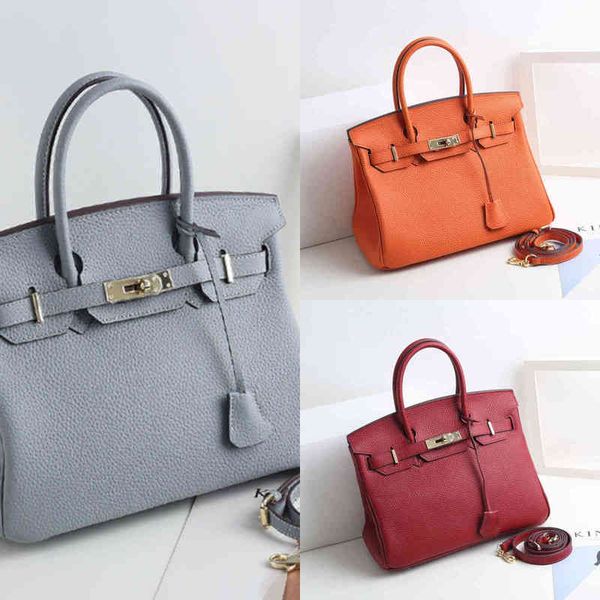 

designer classic birkinss handbags bags large capacity platinum leather women's head layer cow slanting fashion one shoulder 1wog