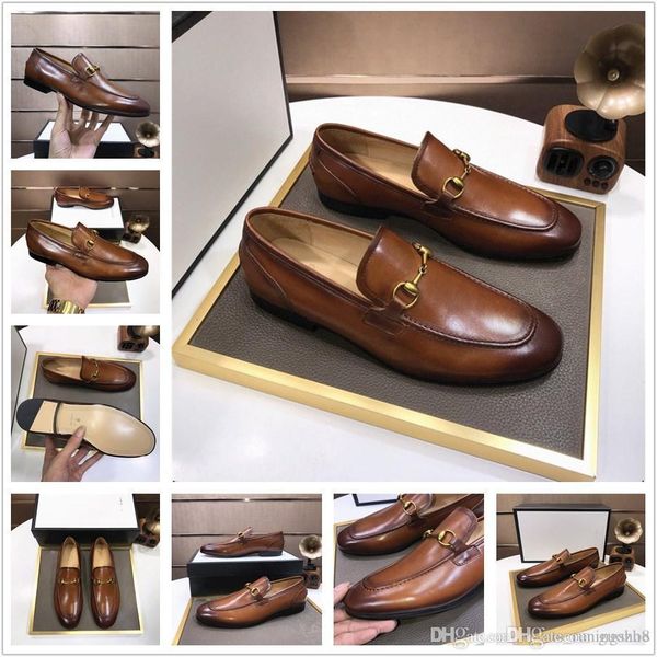 

aa 19ss luxury oxford shoes for man dresses men formal shoes pointed toe business wedding dress shoe designer mens loafers 33, Black