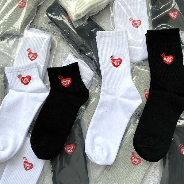 

color solid tide street brand student basketball high tube embroidery couple socks medium long tube sports socks men's and women's, Black