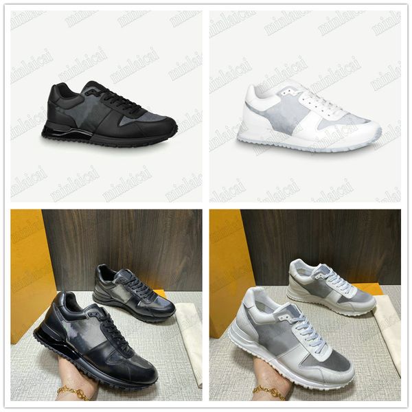 

run away sneaker mens designer casual shoe 22ss monograms pattern sneakers low luxurys leather white black rainbow trainer shoes lightweight