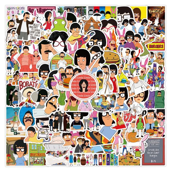 

50pcs/lot mix cartoon food cute stickers pack for water bottle car helmet skateboard guitar luggage decals lapphone case waterproof