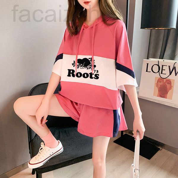 

two piece dress designer [nutria]chao brand casual sports shorts set women's loose summer clothes age reduced korean two-piece pants ep, White