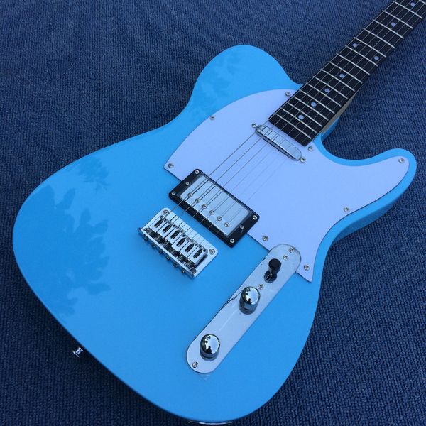 Factory Store Sky Blue Custom Shop Hardware Cromo Hardware Guitarra de guitarra elétrica Guitarra