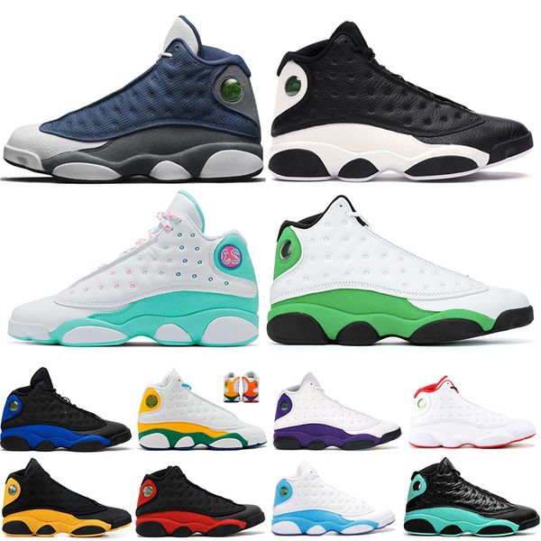 

basketball shoes for mens womens 13 13s reflective hyper-royal aurora green flint lucky green he got game men shoes sneakers trainers 5.5-13