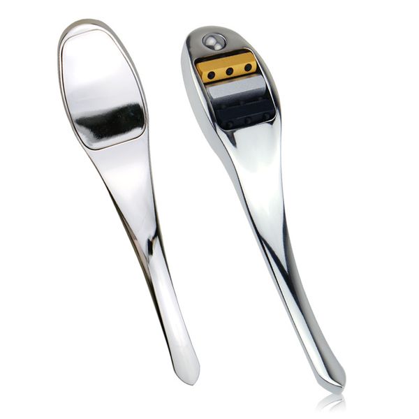 

zinc alloy eye cream spatula face massage spoon facial mask scoop roller ball massager eye beauty stick for lymphatic drainage detox