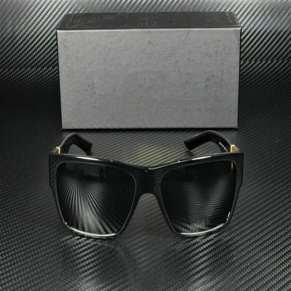 

2022 polit luxury 4296 black grey lens men's square sunglasses 59mm for men designer sunglasses vintage metal spo288g, White;black