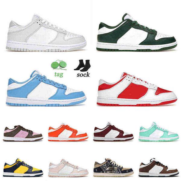 

sb dunks low designer casual shoes 2022 arrival mens women pn dust spartan unc university red bordeaux georgetown green glow sneakers, Black