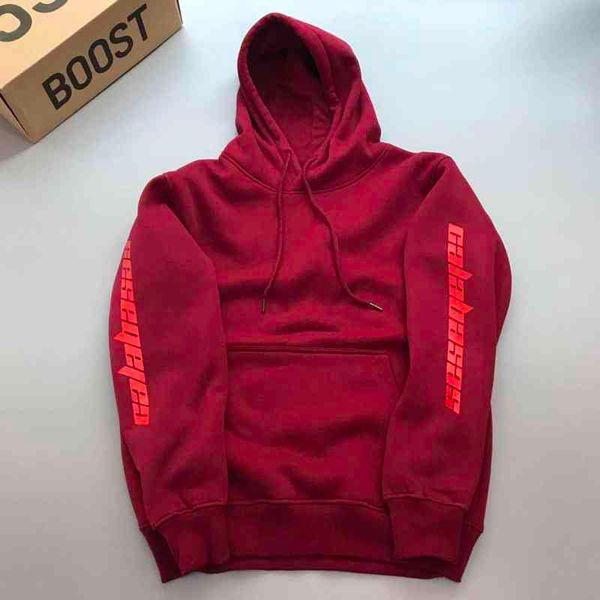 

feece season 4 calabasas hoody pullover hoodie oversize men women brand clothing long sleeve sweatshirt g220607, Black