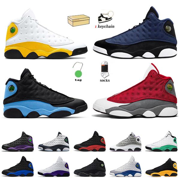 

designer mens sports basketball shoes 13s jumpman 13 he got game royal del sol university blue red flint brave blue cap and gown jordens wom
