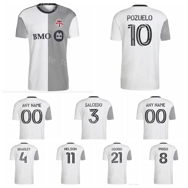 

mls 22/23 toronto fc soccer 4 michael bradley jerseys 11 nelson thompson 10 alejandro pozuelo 9 jesus jimenez 21 jonathan osorio 38 luca pet, Black;yellow