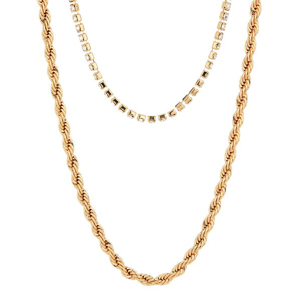

fashion designers accessories europe and america cross border popular accessories stylish simple versatile hemp flowers chain necklace vinta, Silver