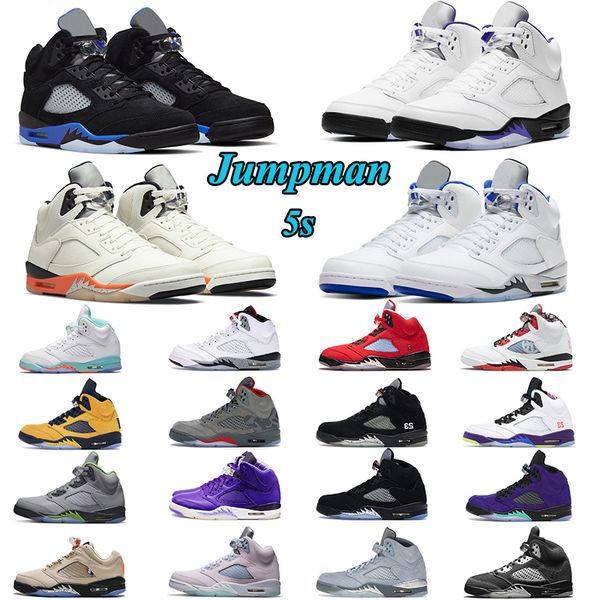 

jumpman 5 5s basketball shoes men women green bean white cement hyper royal bluebird concord fire red easter mens trainer