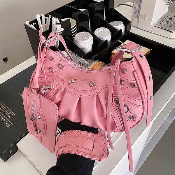 

fashion women messenger bag personality trend simple shoulder bag luxury designer large capacity texture western style handbags 220426