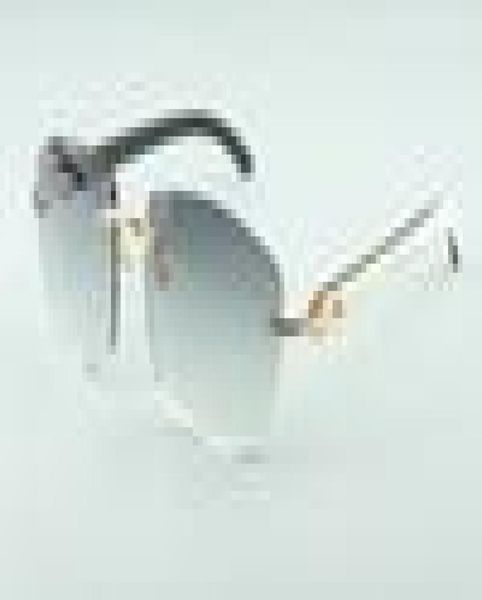 

new sunglasses a4189706 natural wild white and black hybrid buffalo horn temples factory direct fashion gl, White;black