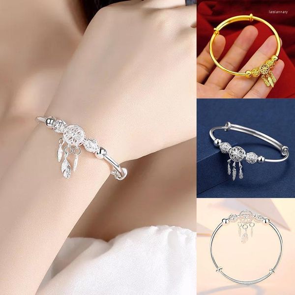 Pulseira requintada apanhador de sonho de sonho charme charme tassel clássico penas para mulheres moda girls elegantes bracelets jóias lars22