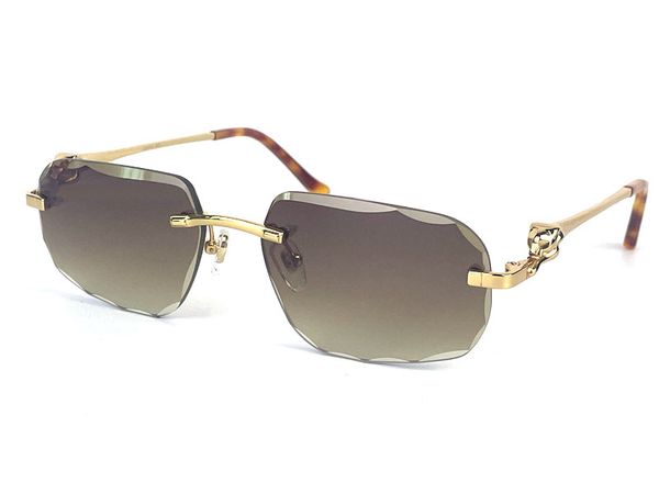 

sunglasses new retro piccadilly oval crystal cut lens eyewear 02819 frameless animal legs fashion and simple design uv400 light-colored deco, White;black