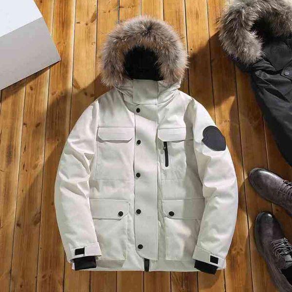 

designer jacket puffer luxury mkle mk meng classic winter men women down fashion cap coats warm casual coat parkas of black white