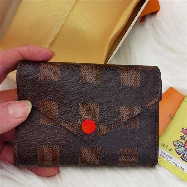 

whole classic female wallet leather multicolor coin short wallet multicolor lady card holder classic mini zipper pocket wallet251v, Red;black