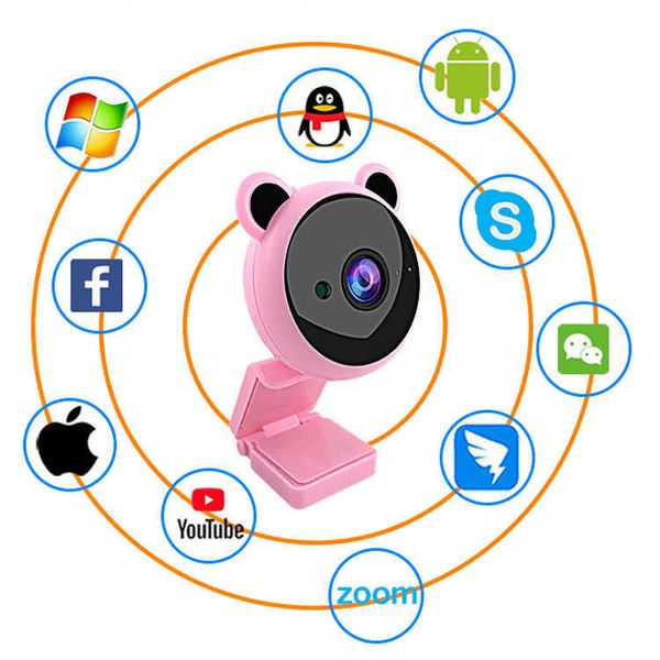 

yj usb tuya system mini camera hd live stream web auto focus for smart tv pc android external webcam