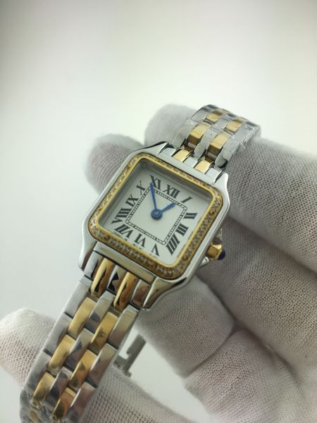 

men's and women's watch diamond watch quartz movement selling 26mm, Slivery;brown