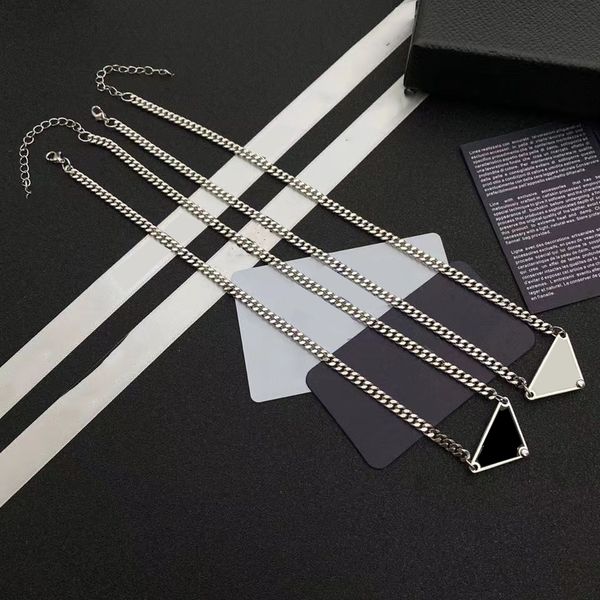 

woman pendant mens necklaces buckle link necklace chain silver man womens bracelets jewelry black white colors