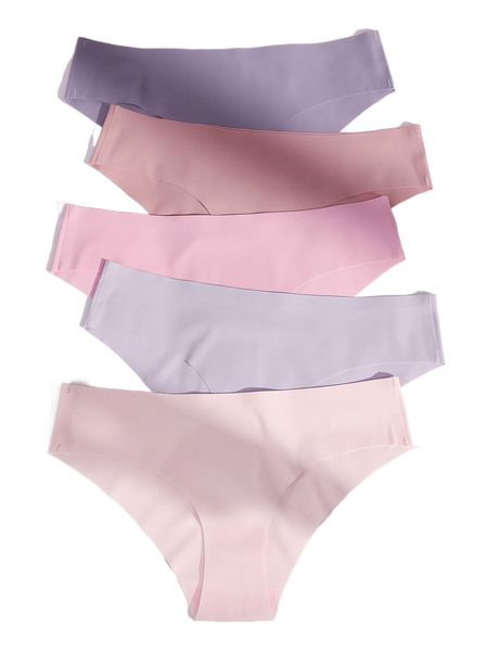 

5pack plain simple panty p4xk#, Black;red