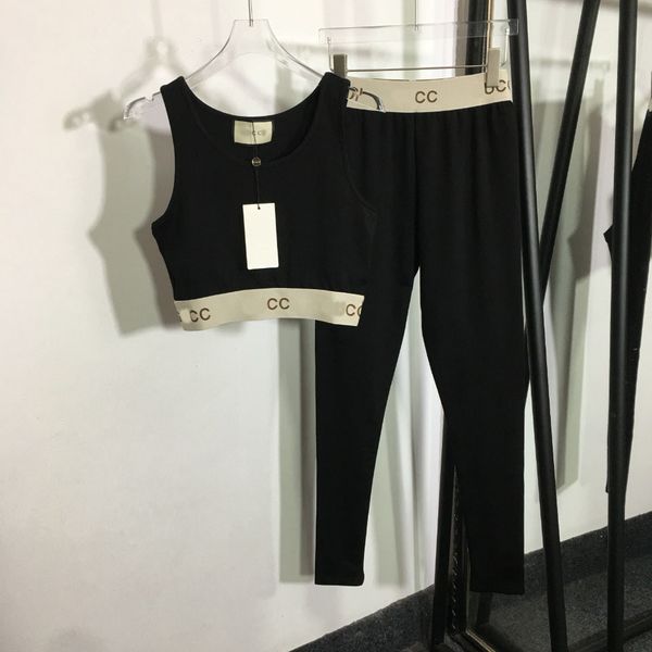 

2022 women's tracksuits new summer quick-drying sleeveless running fitness suit female tight yoga spot, Gray