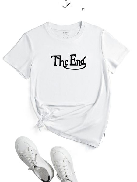 

letter graphic tee 82wb#, White