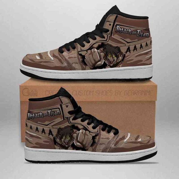 

eren titan sneakers costume attack on anime, Black