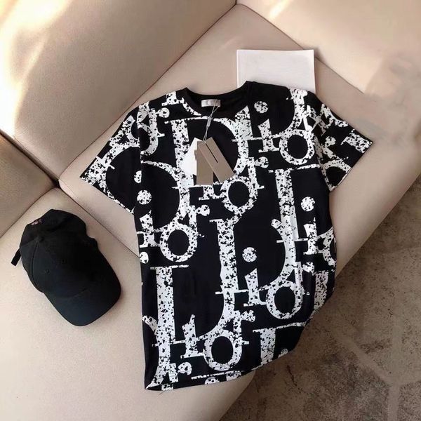 

new childrens t-shirts summer kid t-shirt short sleeve shirt child clother baby girls boys with letters pattern clothes tee size 90-160 blac, Blue