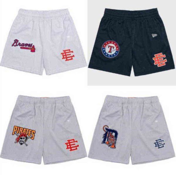 

brand eric emanuel ee basic short men's fitness shorts women beach pants sports mesh breathable casual star fashion basketball football, White;black