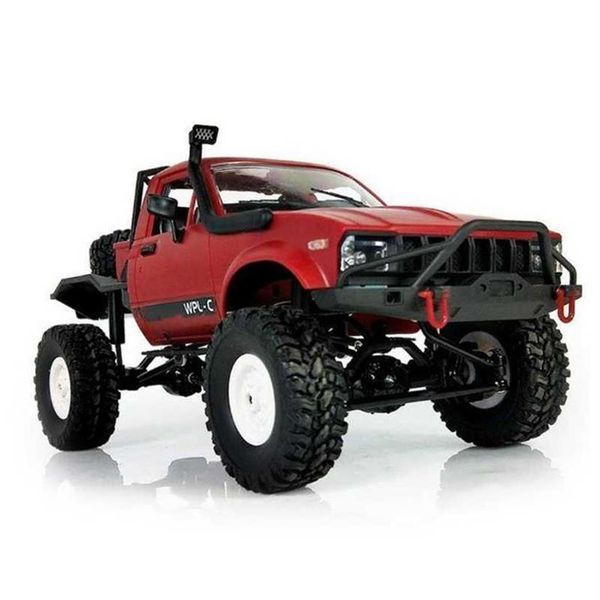 

wpl c14 116 2ch 4wd children rc truck 2 4g off-road car electric rc truck 15km h speed rtr kit mini racing car toy y200413234z
