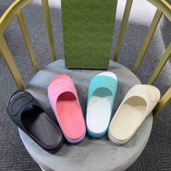 

mutual lock double slippers men and women family comfortable sandals couples casual solid slippers size 35-45, Black