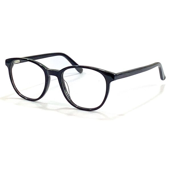 

acetate oval wrap glasses frame 2022 new female fashion style myopia frame design luxury brand oculos de grau, Black