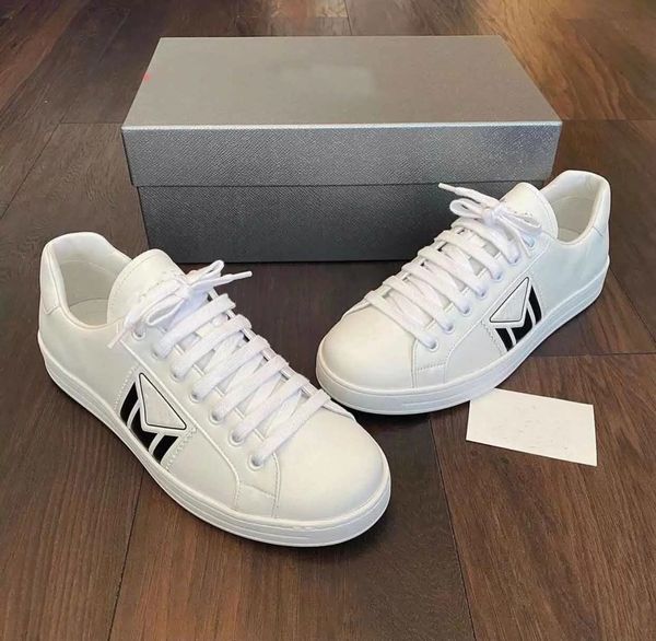 

brands macro re-nylon & brushed leather sneakers shoes men prax 1 triangle rubber platform sole trainers comfort outdoor comfort walking, Black