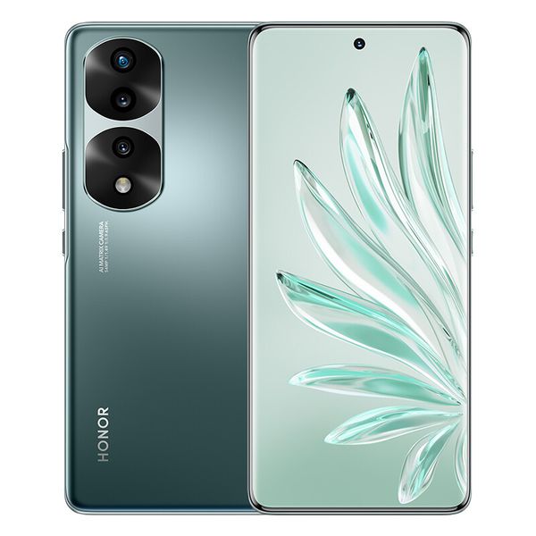 Original Huawei Honor 70 Pro 5G Mobiltelefon 8 GB 12 GB RAM 256 GB ROM Abmessung 8000 54 MP AI Android 6,78 Zoll 120 Hz gebogener Bildschirm Fingerabdruck-ID Gesichtsentsperrung Smart-Handy