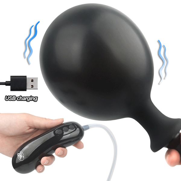 Vibrador anal de vibrador inflável elétrico grande expansor de vagina grande dilatadora vibratória dilatador massager de próstata Shop sexy