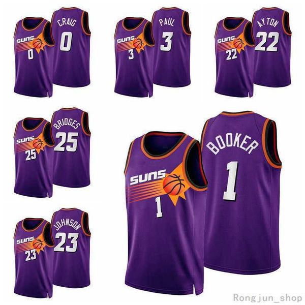 

printed 75th men youth women devin booker 1 chris paul 3 deandre ayton elfrid payton cameron johnson mikal bridges crowder payne 2022 classi, Black