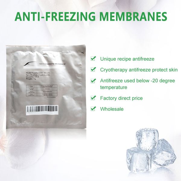 Freezefats Aksesuarları Anti Dondur Membranlar Kriyolipoliz Jel Pads Makine Kriyolipoliz için Kullanım Cilt Kriyo Antifriz Membran