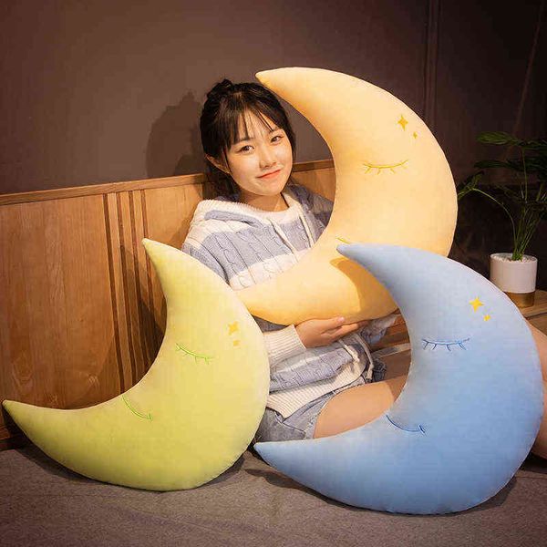 CM Симпатичная луна плюшевая подушка мягкая креативная игрушка приятная домашняя диван декор Дети детка день рождения подарок на день рождения J220704