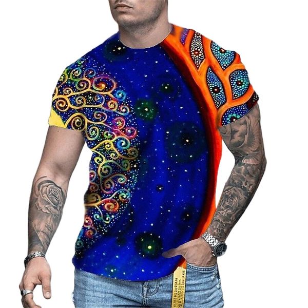 

men's tee t shirt shirt 3d print graphic tribal plus size crew neck casual daily short sleeve regular fit basic designer big and tall, White;black