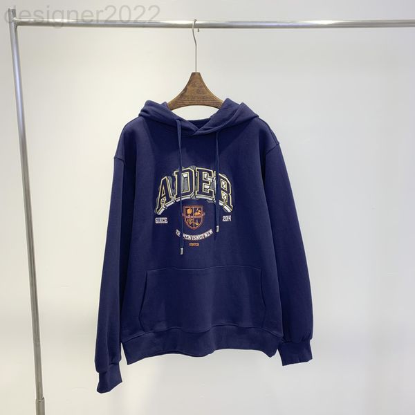 

women's hoodies & sweatshirts designer ader sweater fashion brand college wind shield letter hoodie for men and women 8s38, Black